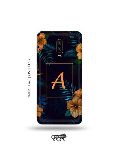 floral a back cover compatible with oneplus 6t, oneplus 7 - 19048100 - Very Small Image - 1