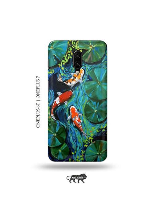 abstract fish back cover compatible with oneplus 6t, oneplus 7 - 19048194 - Very Small Image - 1