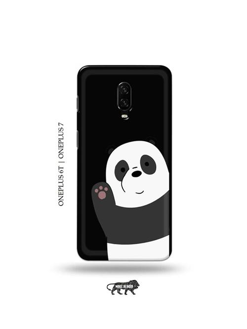 hello panda back cover compatible with oneplus 6t, oneplus 7 - 19048207 - Very Small Image - 1