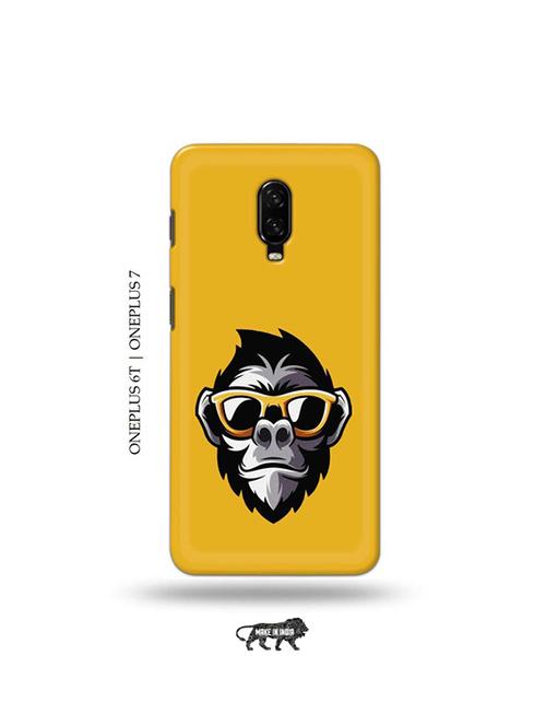 tweakymod designer printed hard case | cool monkey back cover compatible with oneplus 6t, oneplus 7 - 19048234 - Very Small Image - 1