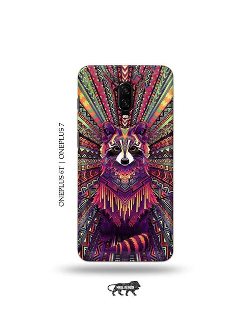 tweakymod designer printed hard case | kalankari fox back cover compatible with oneplus 6t, oneplus 7 - 19048236 - Very Small Image - 1