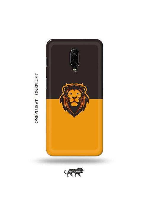 tweakymod designer printed hard case | minimal lion back cover compatible with oneplus 6t, oneplus 7 - 19048237 - Very Small Image - 1