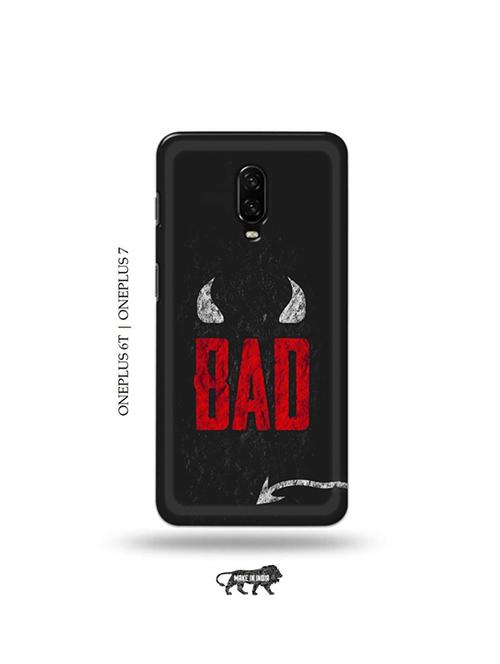 tweakymod designer printed hard case | bad back cover compatible with oneplus 6t, oneplus 7 - 19048276 - Very Small Image - 1