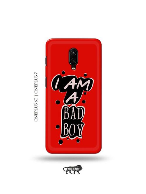 tweakymod designer printed hard case | bad boy back cover compatible with oneplus 6t, oneplus 7 - 19048334 - Very Small Image - 1