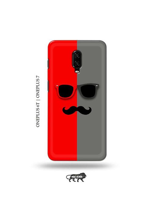 hipster red back cover compatible with oneplus 6t, oneplus 7 - 19048335 - Very Small Image - 1