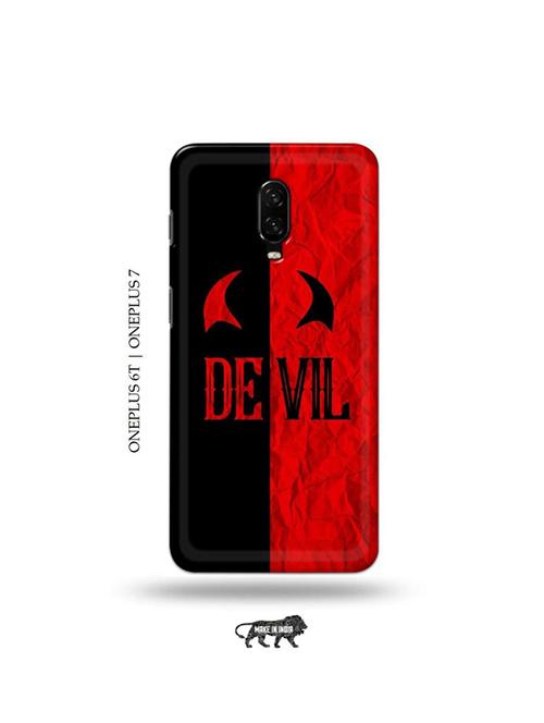 tweakymod designer printed hard case | devil back cover compatible with oneplus 6t, oneplus 7 - 19048342 - Very Small Image - 1