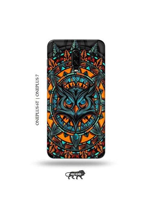 tweakymod designer printed hard case | angry owl back cover compatible with oneplus 6t, oneplus 7 - 19048344 - Very Small Image - 1