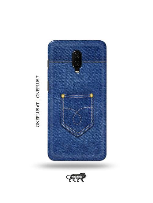 jean back cover compatible with oneplus 6t, oneplus 7 - 19048379 - Very Small Image - 1