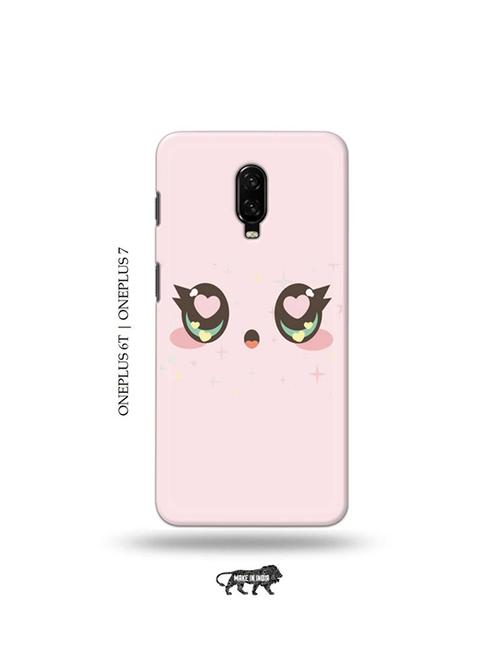 tweakymod designer printed hard case | cute eyes back cover compatible with oneplus 6t, oneplus 7 - 19048388 - Very Small Image - 1