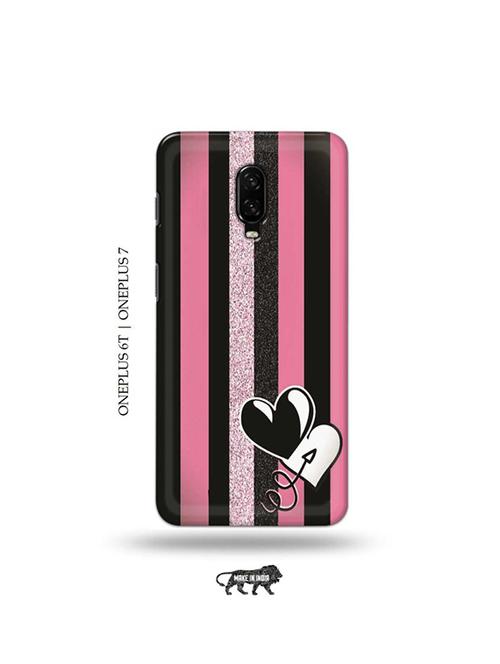 tweakymod designer printed hard case | hearts back cover compatible with oneplus 6t, oneplus 7 - 19048403 - Very Small Image - 1