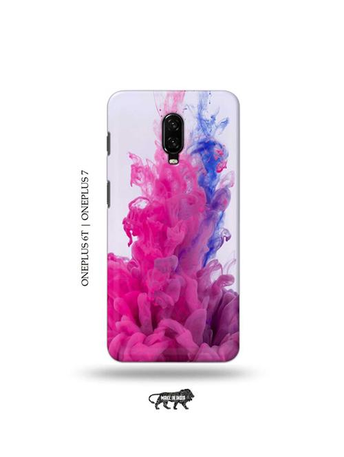 tweakymod designer printed hard case | water pink back cover compatible with oneplus 6t, oneplus 7 - 19048412 - Very Small Image - 1