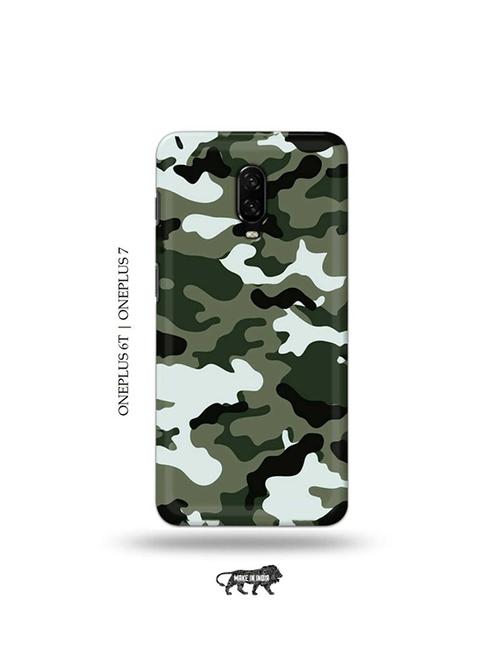 tweakymod designer printed hard case | camouflage green back cover compatible with oneplus 6t, oneplus 7 - 19048413 - Very Small Image - 1