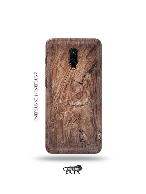 tweakymod designer printed hard case | wooden back cover compatible with oneplus 6t, oneplus 7 - 19048435 - Very Small Image - 1