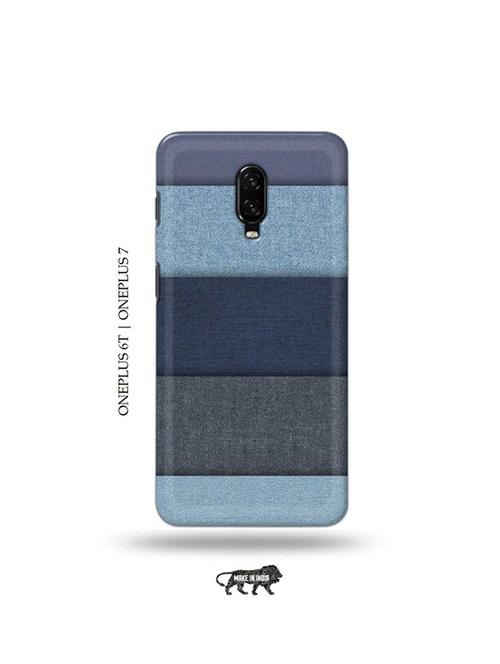 tweakymod designer printed hard case | blue pattern back cover compatible with oneplus 6t, oneplus 7 - 19048441 - Very Small Image - 1