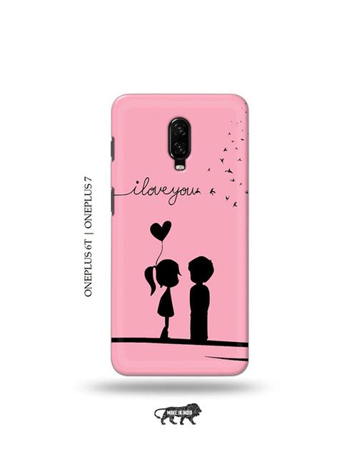 tweakymod designer printed hard case | i love you back cover compatible with oneplus 6t, oneplus 7 - 19048467 - Very Small Image - 1