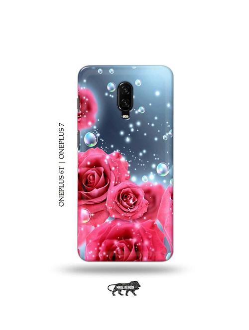 flowers back cover compatible with oneplus 6t, oneplus 7 - 19048485 - Very Small Image - 1