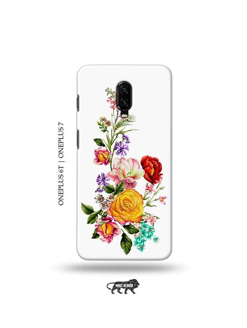 tweakymod designer printed hard case | flowers back cover compatible with oneplus 6t, oneplus 7 - 19048497 - Very Small Image - 1