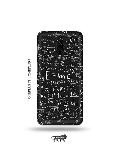 tweakymod designer printed hard case | e=mc2 back cover compatible with oneplus 6t, oneplus 7 - 19048525 - Very Small Image - 1