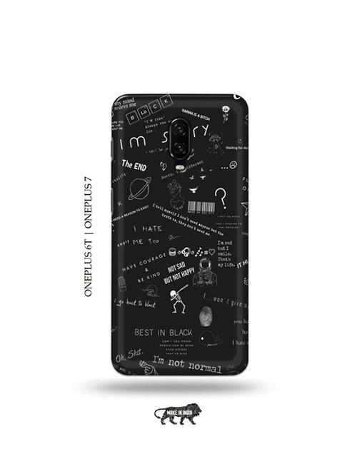 tweakymod designer printed hard case | nerdy sorry back cover compatible with oneplus 6t, oneplus 7 - 19048526 - Very Small Image - 1