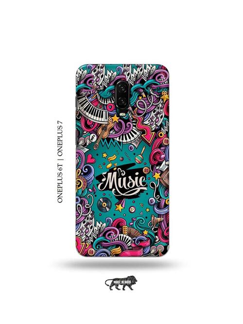 tweakymod designer printed hard case | music back cover compatible with oneplus 6t, oneplus 7 - 19048532 - Very Small Image - 1