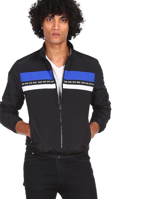black striped casual jacket - 19050291 - Very Small Image - 1