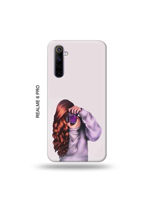 tweakymod designer printed hard case | camera buff girl back cover compatible with realme 6 pro - 19051570 - Very Small Image - 1