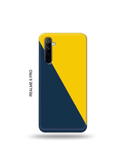 tweakymod designer printed hard case | yellow blue back cover compatible with realme 6 pro - 19051593 - Very Small Image - 1