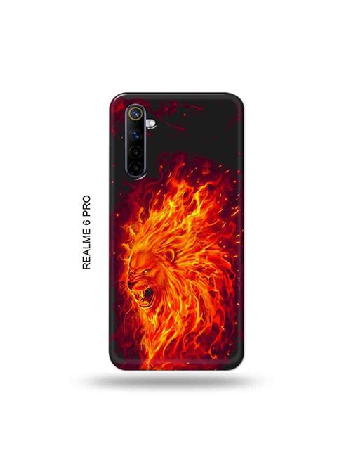 tweakymod designer printed hard case | firry lion back cover compatible with realme 6 pro - 19051629 - Very Small Image - 1