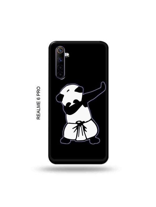 tweakymod designer printed hard case | panda dab back cover compatible with realme 6 pro - 19051651 - Very Small Image - 1