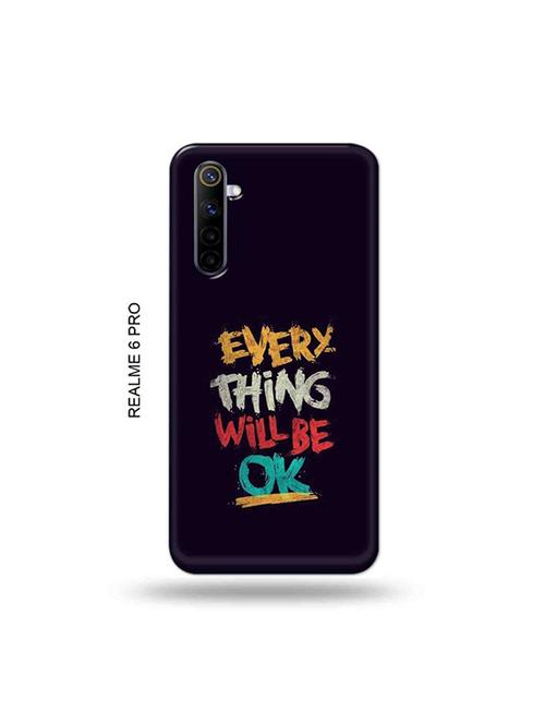tweakymod designer printed hard case | every thing will be ok back cover compatible with realme 6 pro - 19051709 - Very Small Image - 1
