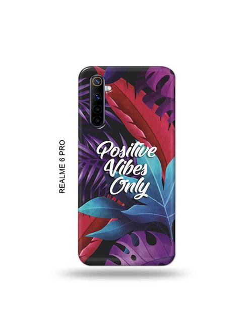 tweakymod designer printed hard case | positive vibes only back cover compatible with realme 6 pro - 19051727 - Very Small Image - 1