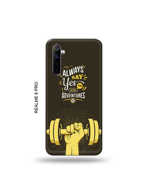 tweakymod designer printed hard case | always say yes back cover compatible with realme 6 pro - 19051728 - Very Small Image - 1