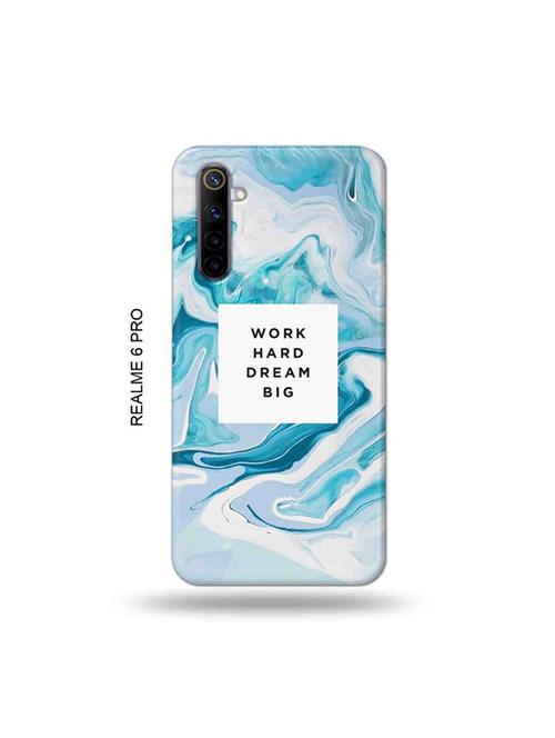 tweakymod designer printed hard case | work hard dream big back cover compatible with realme 6 pro - 19051746 - Very Small Image - 1
