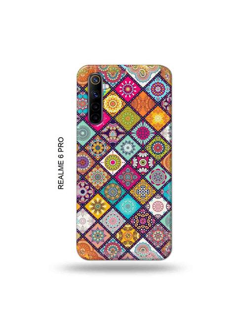 tweakymod designer printed hard case | aztec mix back cover compatible with realme 6 pro - 19051778 - Very Small Image - 1
