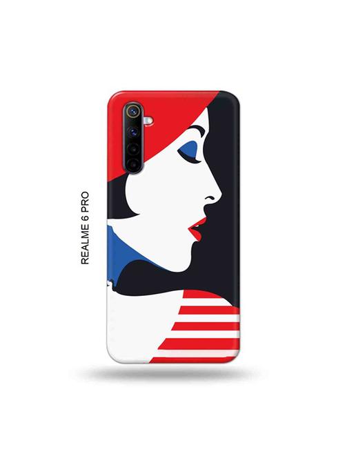 tweakymod designer printed hard case | girl illustration back cover compatible with realme 6 pro - 19051810 - Very Small Image - 1