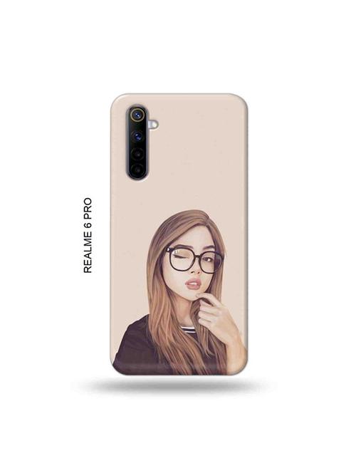 tweakymod designer printed hard case | girl illustration back cover compatible with realme 6 pro - 19051811 - Very Small Image - 1