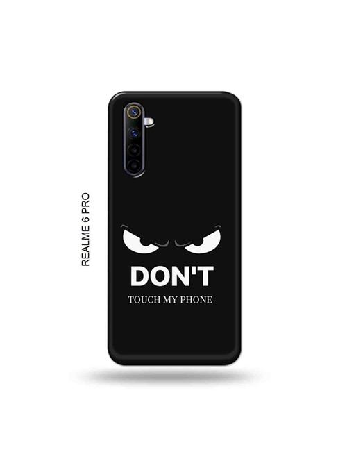 tweakymod designer printed hard case | don't touch my phone back cover compatible with realme 6 pro - 19051833 - Very Small Image - 1