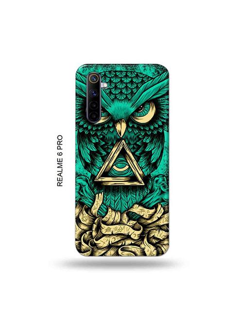 tweakymod designer printed hard case | dark owl back cover compatible with realme 6 pro - 19051835 - Very Small Image - 1