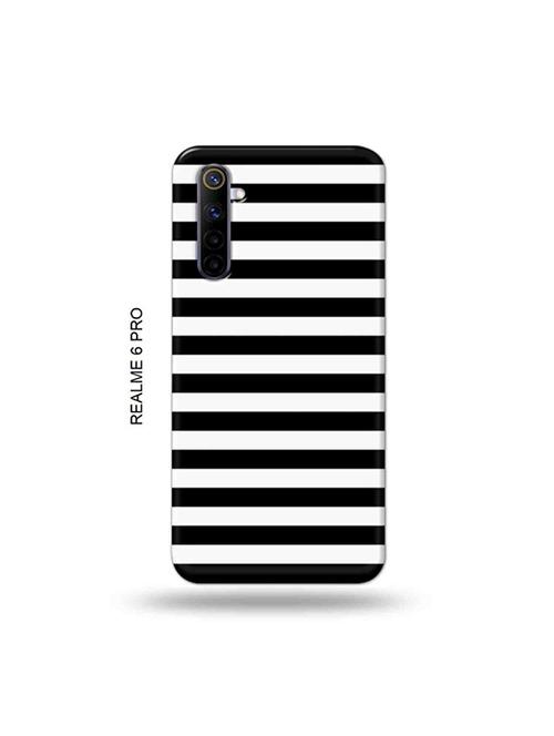 tweakymod designer printed hard case | black strips back cover compatible with realme 6 pro - 19051856 - Very Small Image - 1