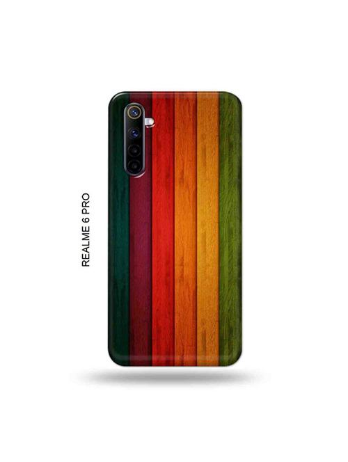 tweakymod designer printed hard case | wooden strips back cover compatible with realme 6 pro - 19051877 - Very Small Image - 1