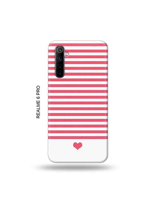 tweakymod designer printed hard case | pink strips back cover compatible with realme 6 pro - 19051906 - Very Small Image - 1