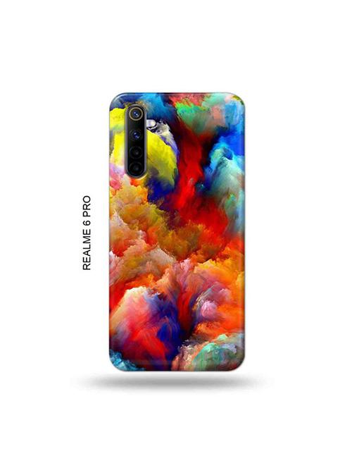 tweakymod designer printed hard case | colourful clouds back cover compatible with realme 6 pro - 19051924 - Very Small Image - 1