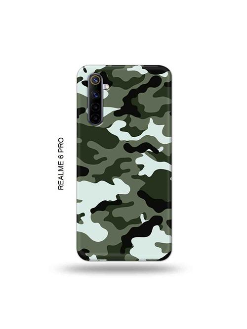 tweakymod designer printed hard case | camouflage green back cover compatible with realme 6 pro - 19051931 - Very Small Image - 1