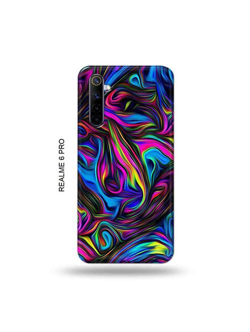 tweakymod designer printed hard case | messy colour back cover compatible with realme 6 pro - 19051934 - Very Small Image - 1