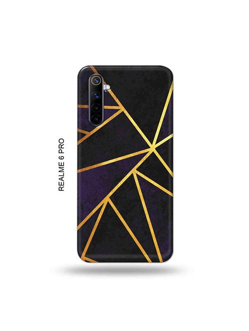 tweakymod designer printed hard case | vertical gold strips back cover compatible with realme 6 pro - 19051960 - Very Small Image - 1