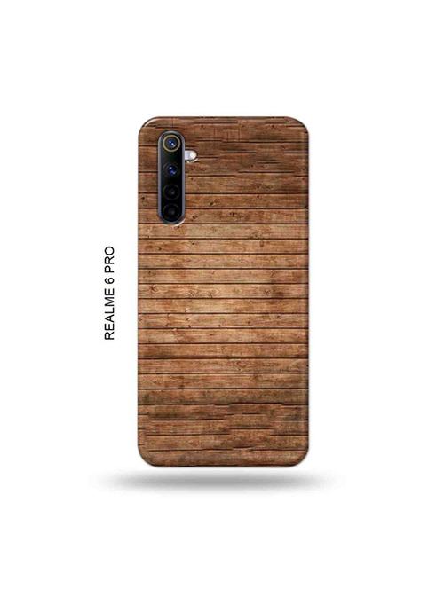 tweakymod designer printed hard case | wooden strips back cover compatible with realme 6 pro - 19051974 - Very Small Image - 1