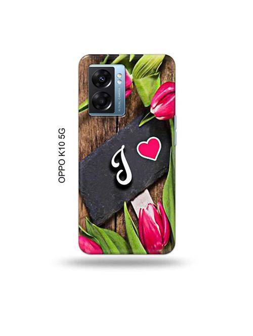 tweakymod designer printed hard case | flower letter j back cover compatible with oppo k10 5g - 19054133 - Very Small Image - 1
