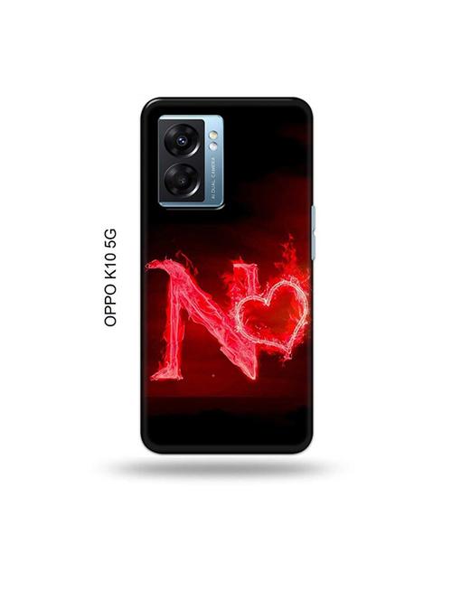 tweakymod designer printed hard case | fire heart letter n back cover compatible with oppo k10 5g - 19054165 - Very Small Image - 1