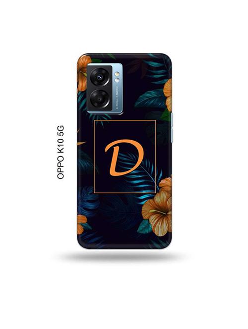 tweakymod designer printed hard case | floral d back cover compatible with oppo k10 5g - 19054181 - Very Small Image - 1