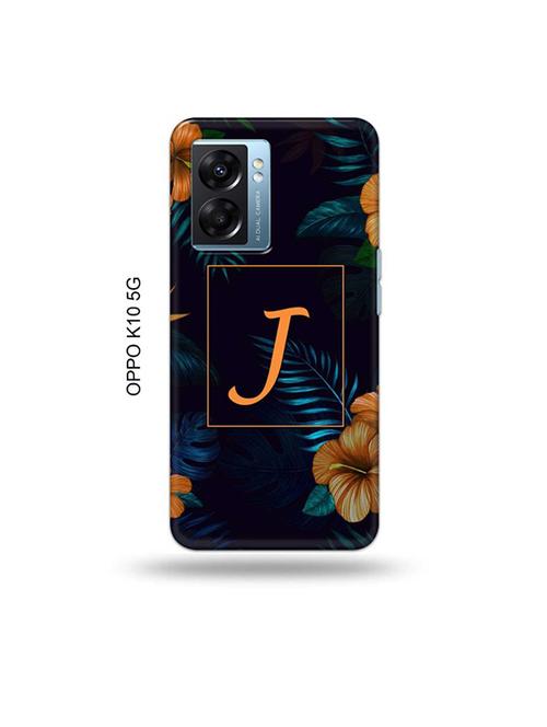 tweakymod designer printed hard case | floral j back cover compatible with oppo k10 5g - 19054187 - Very Small Image - 1